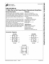DataSheet LM6142 pdf